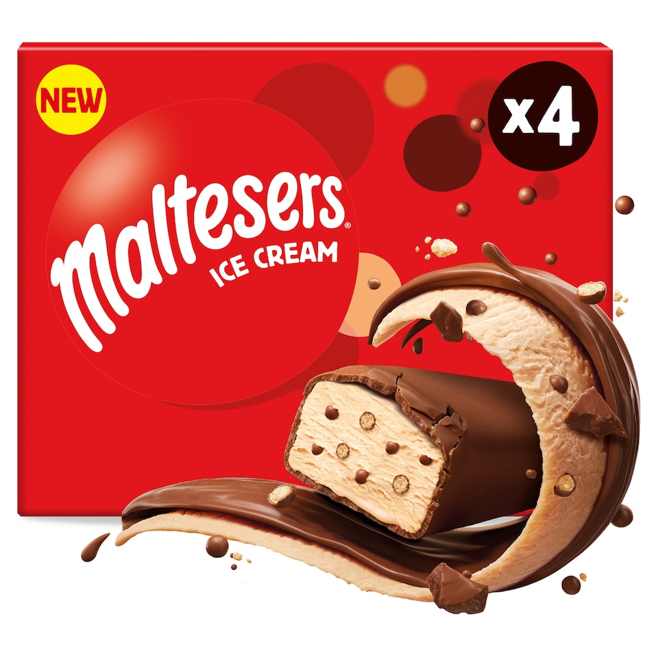 Maltesers Ice Cream Bars 4x50ml