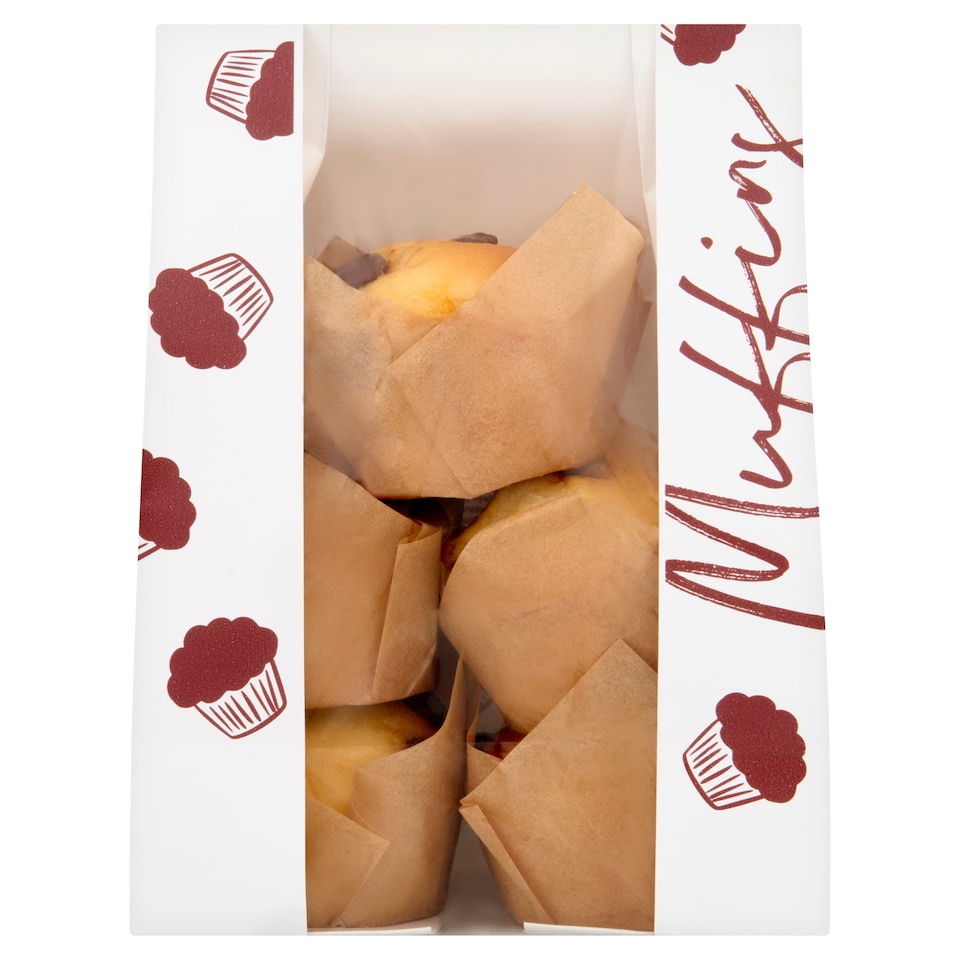 Tesco Midi Chocolate Chunk Muffin 5 Pack
