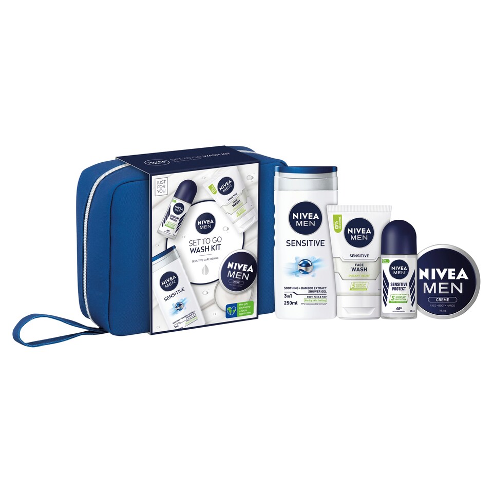 image 1 of Nivea Men Set To Go Wash Kit