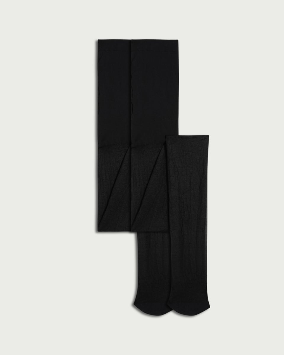 image 1 of F&F 2-Pack 15 Denier Gloss Tights in Black