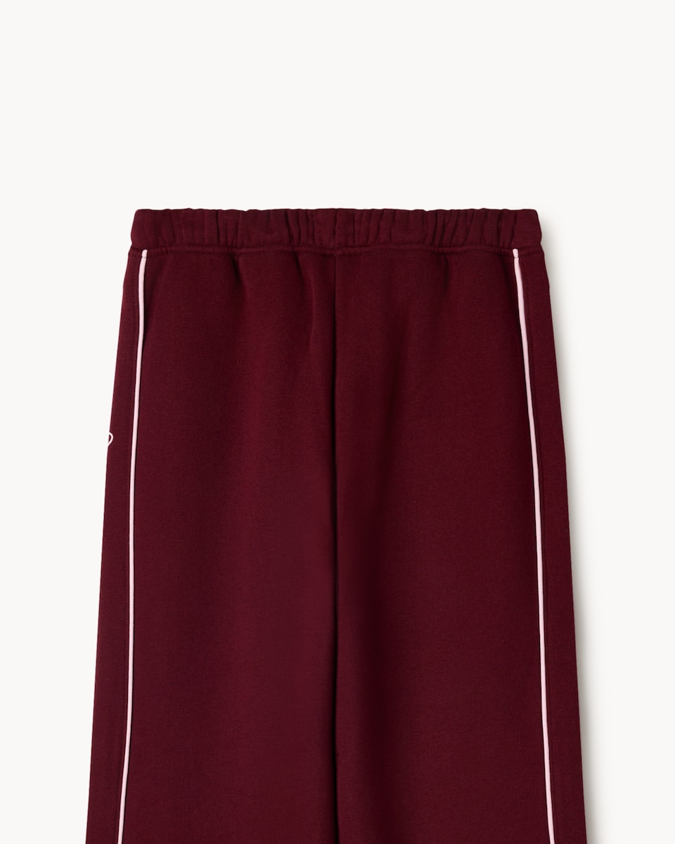 image 1 of F&F Girls Cotton Rich Wide Leg Joggers in Purple