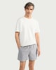 image 2 of F&F Textured Drawstring Swim Shorts in Grey Marl