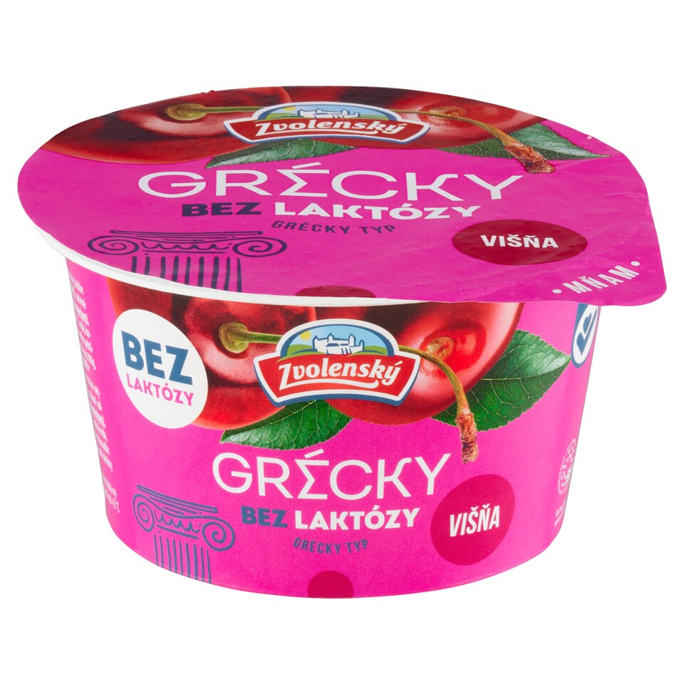 Zvolenský Jogurt grécky typ višňa bez laktózy 125 g