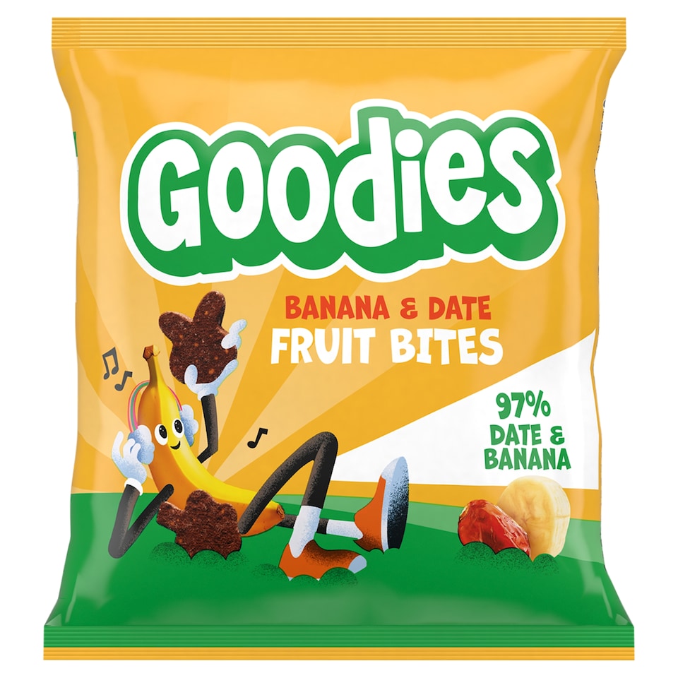Goodies Kids Snack Banana & Date Fruit Bites 20g