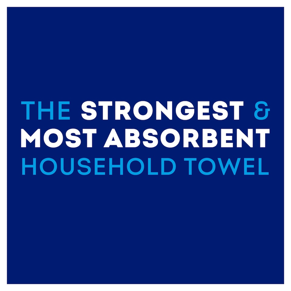 image 1 of Plenty Max Extra Large Kitchen Towel 210 Sheets 3 Roll
