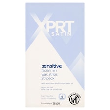 Xprt. Satin Sensitive Mini Wax Strips 20 Pack
