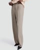 image 1 of The F&F Edit Checked Wide Leg Trousers in Brown