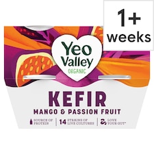 Yeo Valley Organic Kefir - Mango & Passion Fruit 4 x 100g
