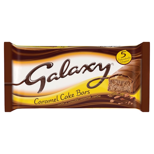 Galaxy Caramel Cake Bars 5 Pack Tesco Groceries