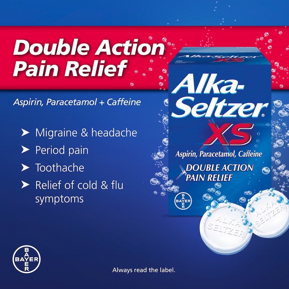 image 1 of ALKA SELTZER XS Double Action Tablets 20 pack