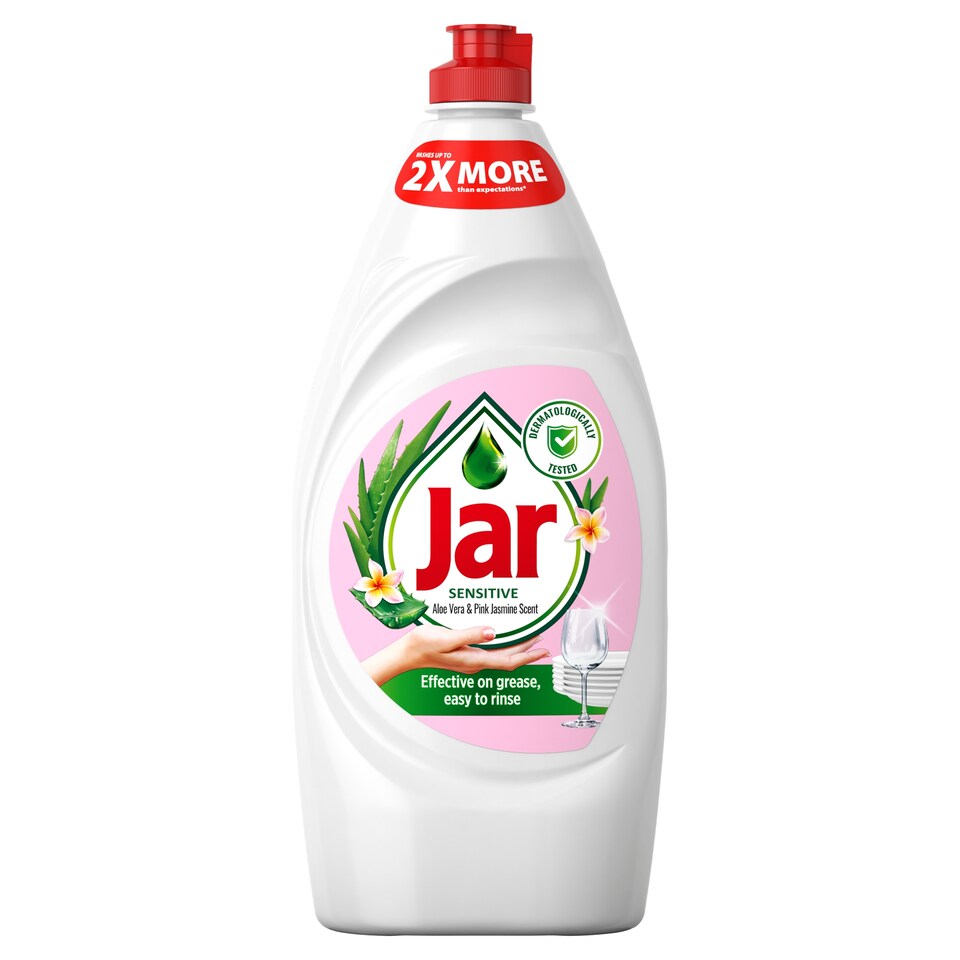 image 1 of Jar Sensitive Aloe Vera & Pink Jasmine Prostriedok Na Umývanie Riadu Jemný K Rukám 900 ML