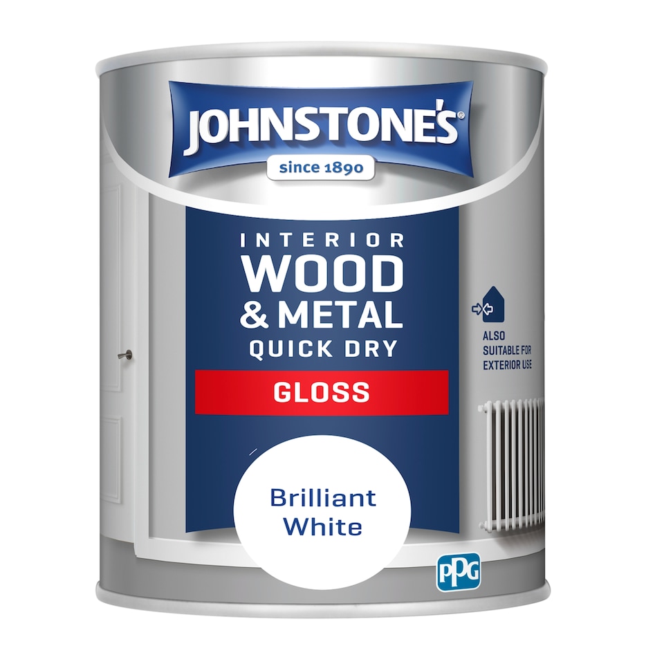 Johnstones Qd Gloss Brilliant White 750Ml