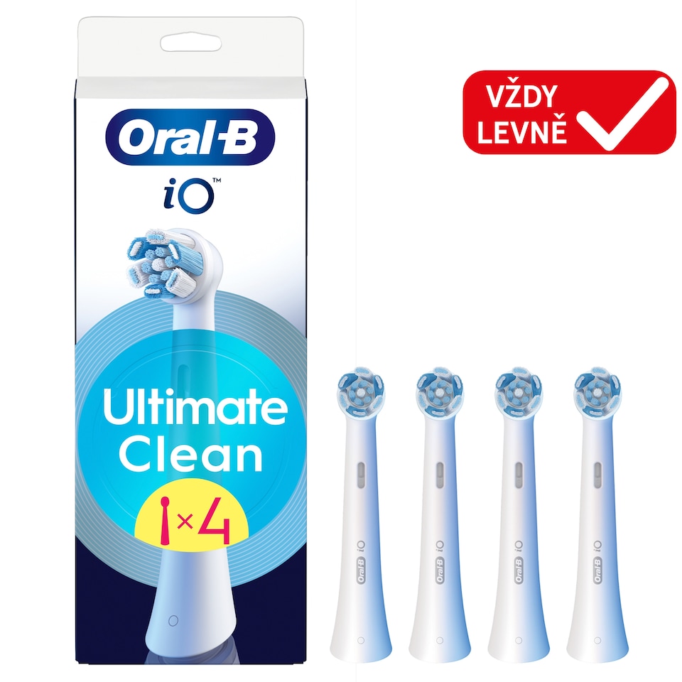 Obrázek 1 pro produkt Oral-B iO Series Ultimate Clean, Originální Kartáčkové Hlavy, Vlákna CrissCross, 4