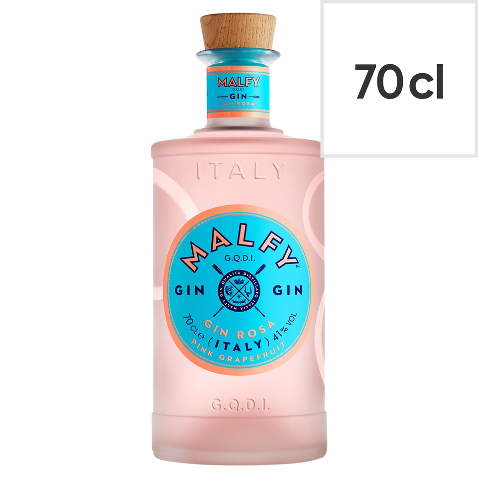 image 1 of Malfy Rosa Pink Grapefruit Flavoured Gin Spirit Drink 70cl