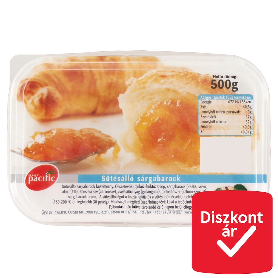 Pacific sütésálló sárgabarack készítmény 500 g  1. kép
