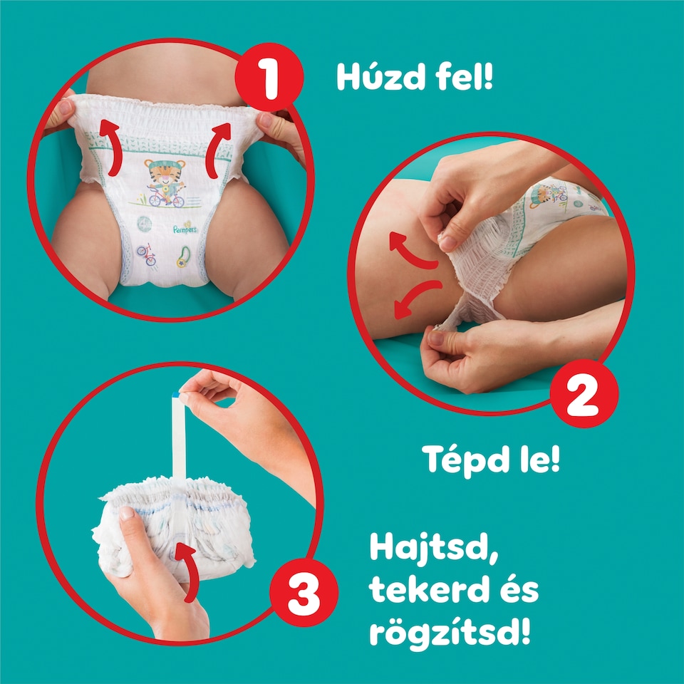 Pampers Active Baby Bugyipelenka Mancs Őrjárat Kiadás, Méret: 4, 72 Pelenka, 9kg-15kg  1. kép