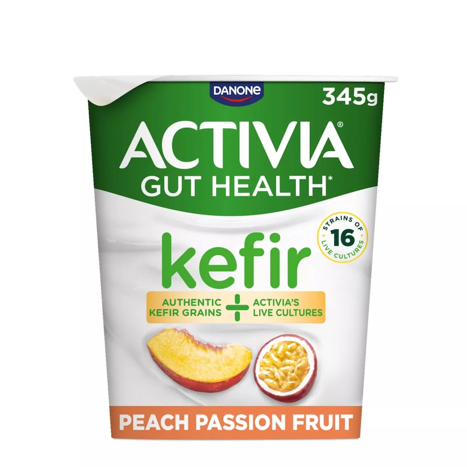 image 1 of Activia Kefir Peach Passion Fruit Gut Health Yoghurt 345g