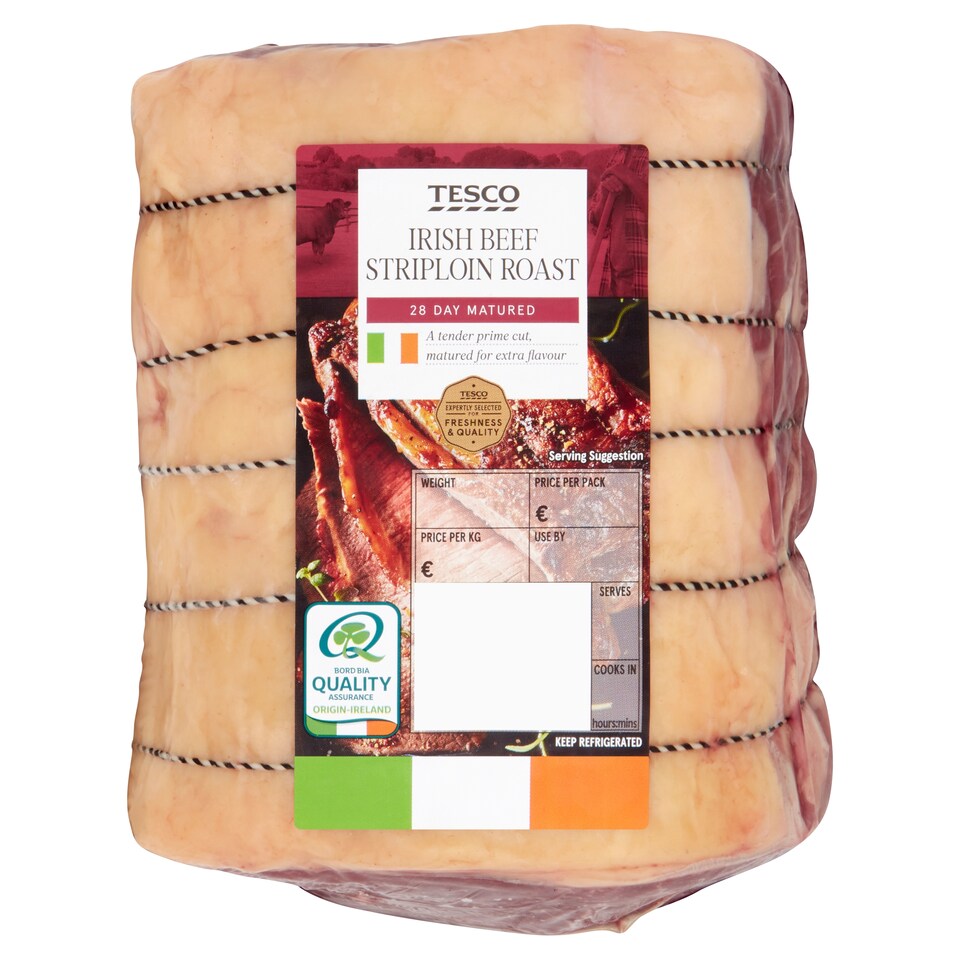 Tesco Irish Beef Striploin Roast