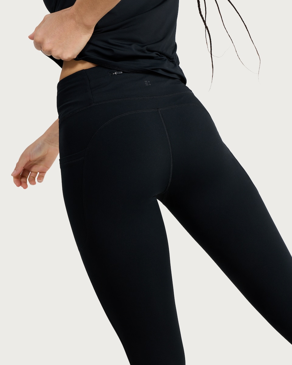 image 1 of F&F Active ULTRAMOVE High Waisted Pocket Leggings in Black