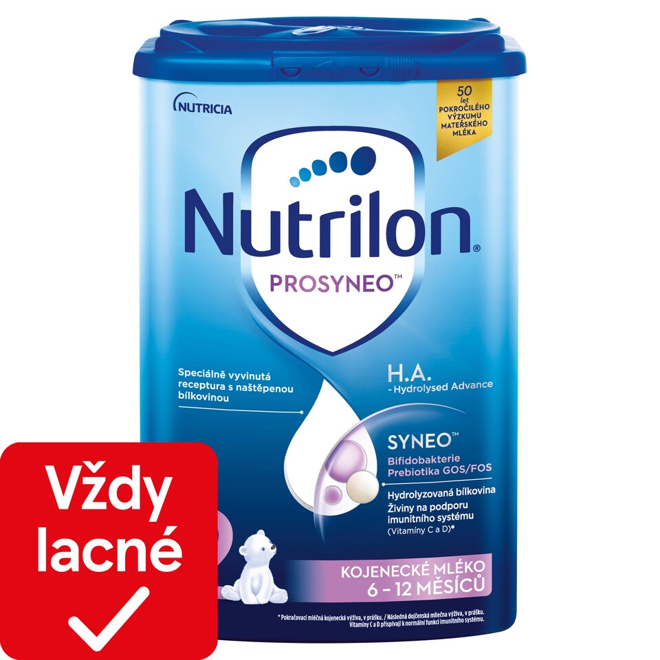 obrázok 1 z Nutrilon 2 Prosyneo H.A.- Hydrolysed Advance následné dojčenské mlieko od uk. 6. mesiaca  800 g
