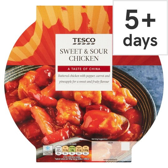 Tesco Sweet And Sour Chicken 400G Tesco Groceries