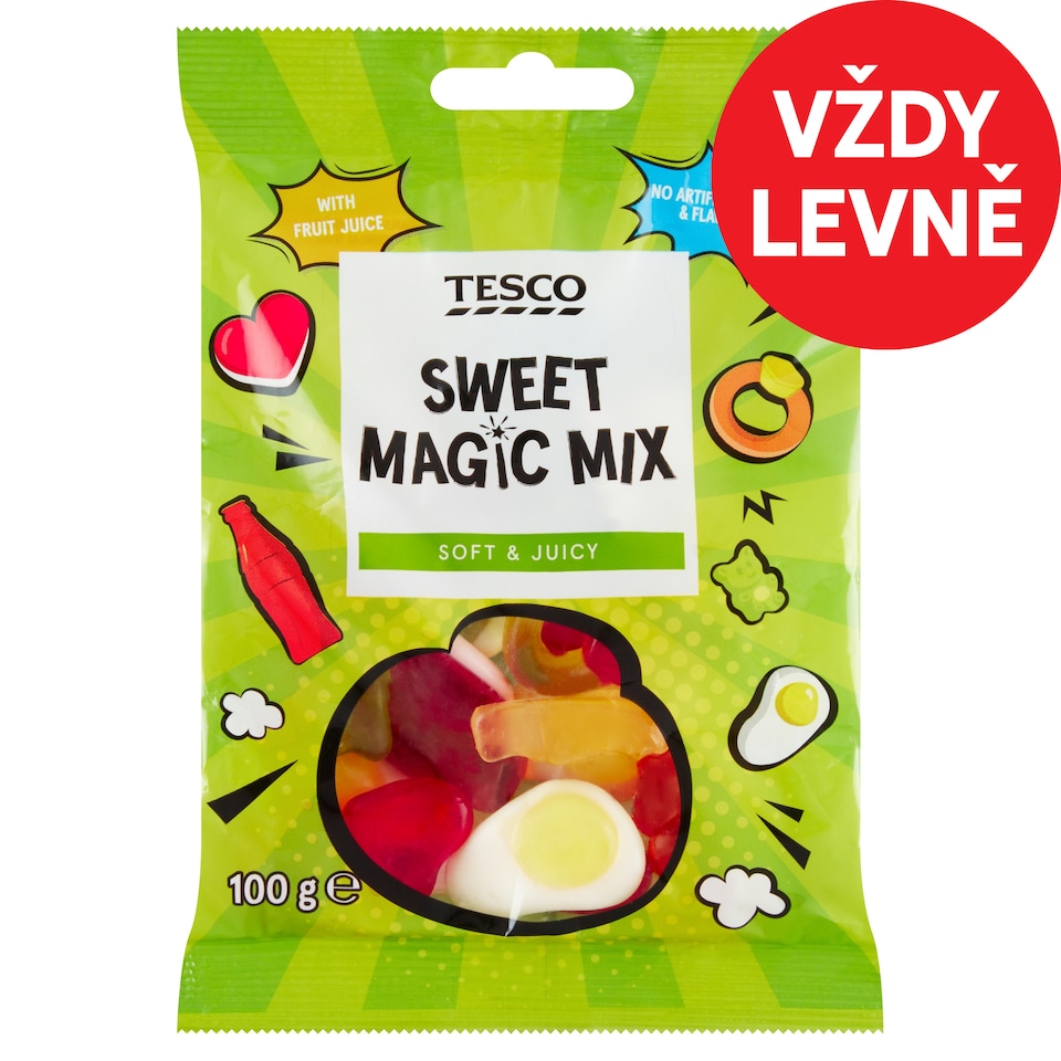 Tesco Želé s ovocnými příchutěmi 100g