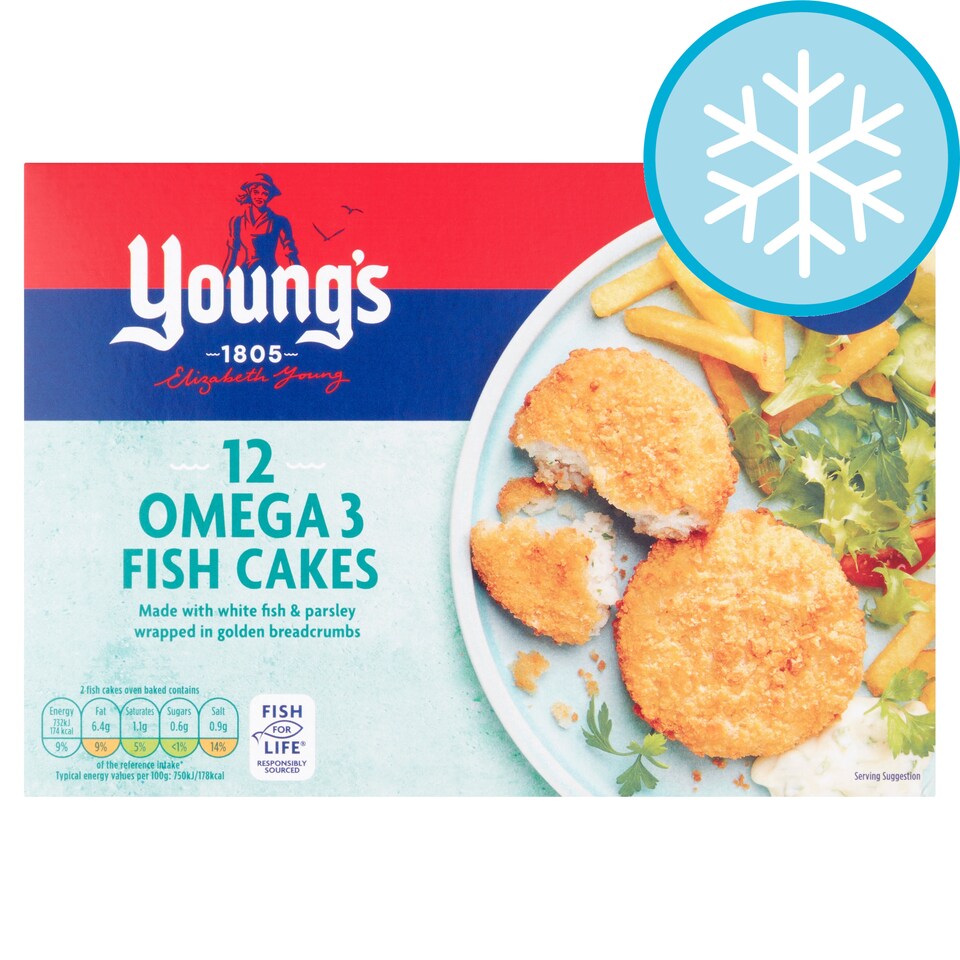 Youngs 12 Fish Cakes 600G