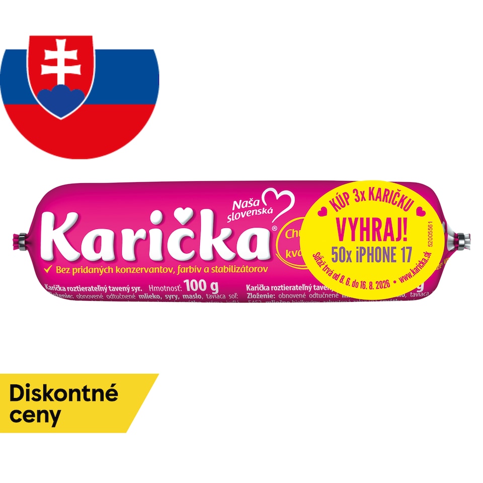 obrázok 1 z Karička črievko Tavený syr 100 g