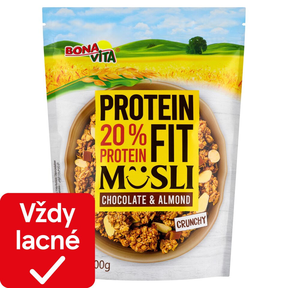 image 1 of Bona Vita Protein Fit Crunchy Musli with Protein, Chocolate and Almonds 300 g
