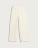 image 4 of F&F Cotton Rich Crinkle Textured Wide Leg Trousers in Cream