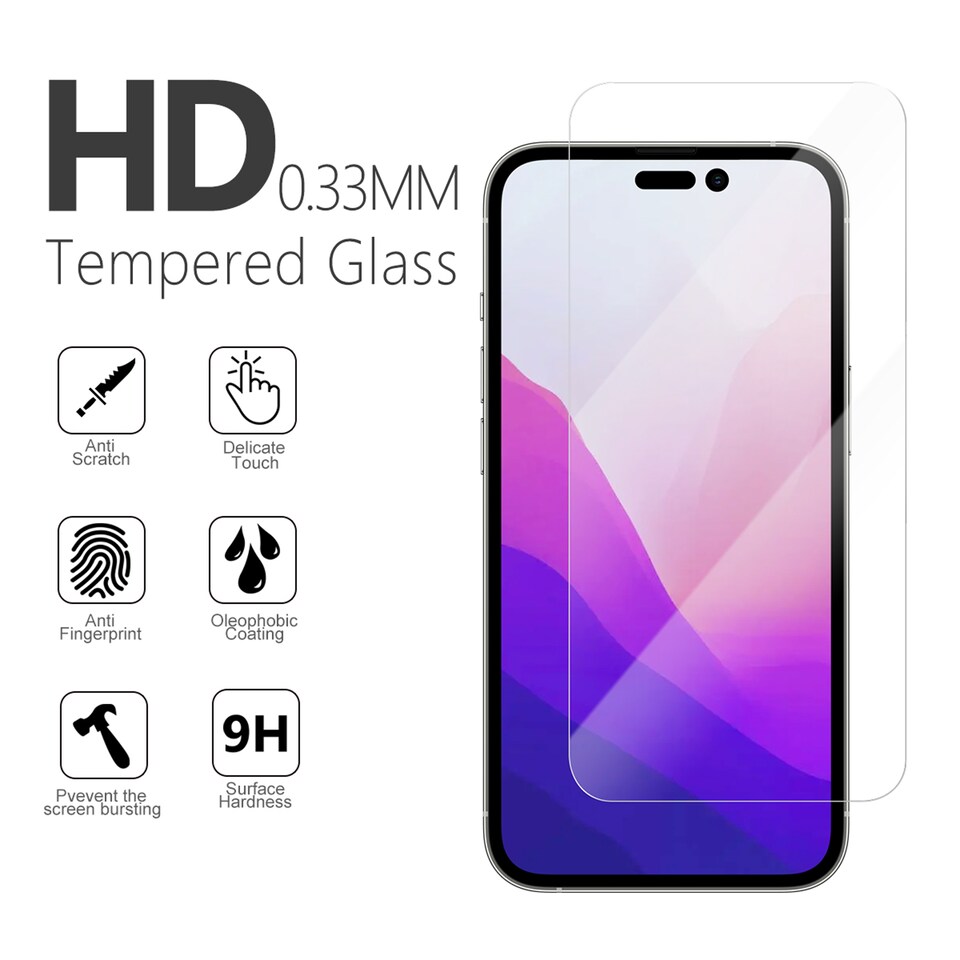 image 1 of Groov-E Iphone 14 Pro Screen Protector
