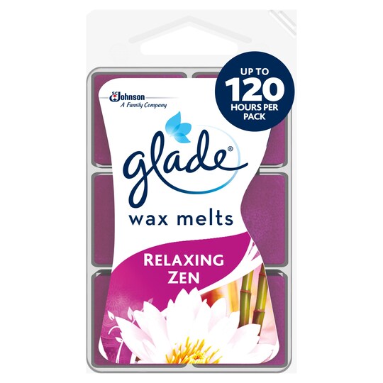 Glade Wax Melt Refill Relaxing Zen 6 Pack Tesco Groceries