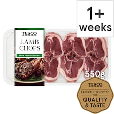 Tesco Welsh 8 Lamb Chops 550G