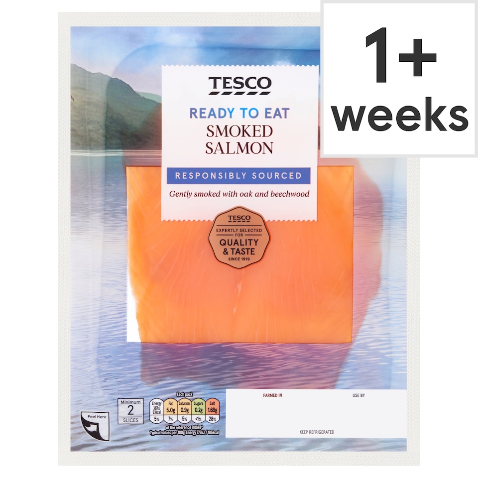 Tesco Smoked Salmon 50g Tesco Groceries