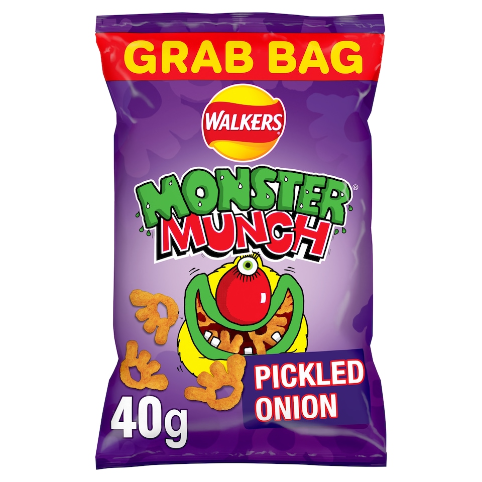image 1 of Walkers Monster Munch Pickled Onion Crisps 40g