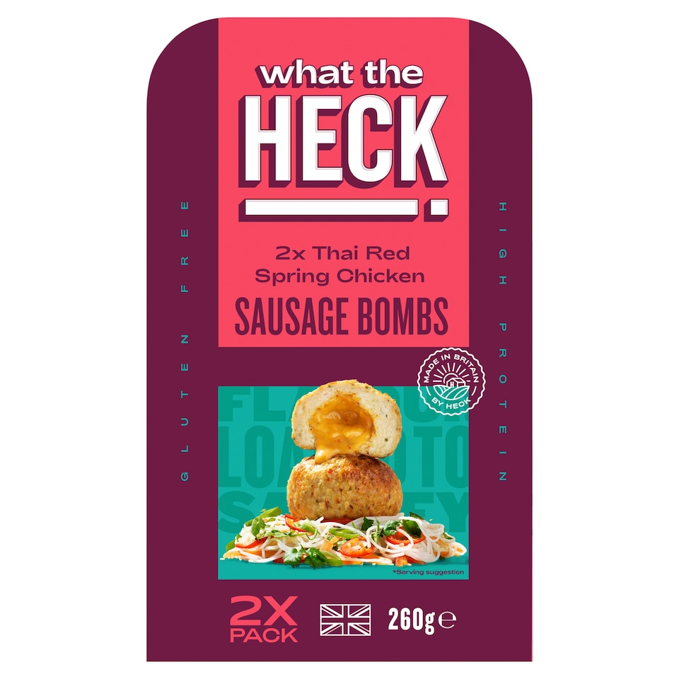 What the Heck 2 Chicken & Red Thai Sausage Bombs 260g