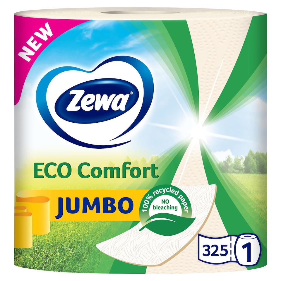 Zewa Jumbo Eco Comfort háztartási papírtörlő 2 rétegű 1 tekercs 1. kép