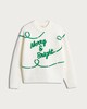 image 4 of F&F Girls Merry & Bright Knitted Jumper in Cream