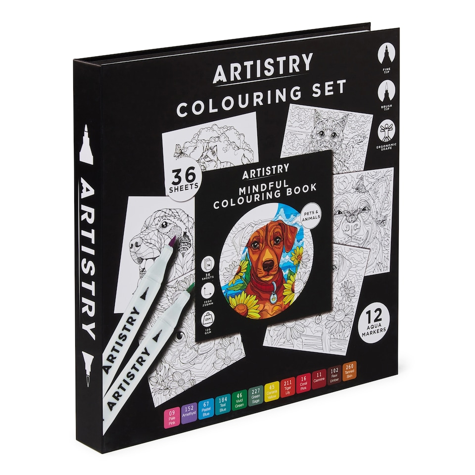image 1 of Hunter Price Artistry Colouring Pens Set