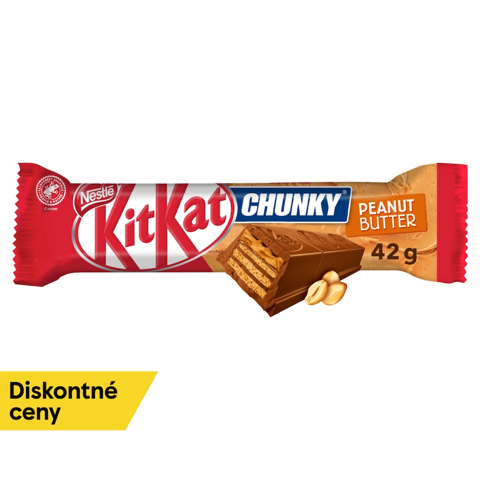 KitKat Chunky Chocolate Bar with Wafer and Peanut Filling, 42 g