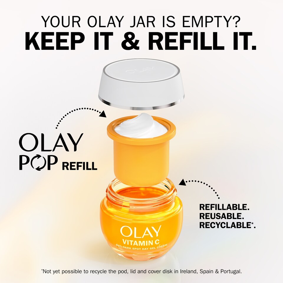 image 1 of Olay Vitamin C Hydra Glow SPF30 Day Cream Pop Refill 50ml