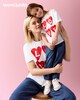 image 1 of F&F Girls Pure Cotton Love Club T‑Shirt – Supporting Teens Unite Fighting Cancer in White