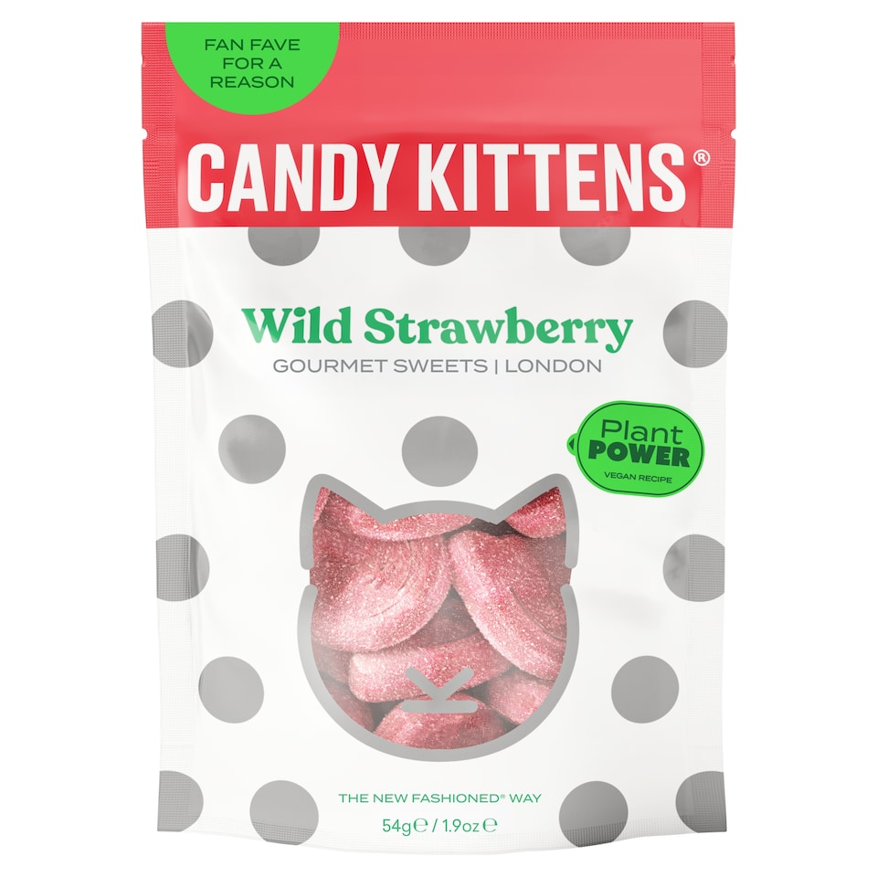 Candy Kittens Wild Strawberry Gourmet Sweets 54G