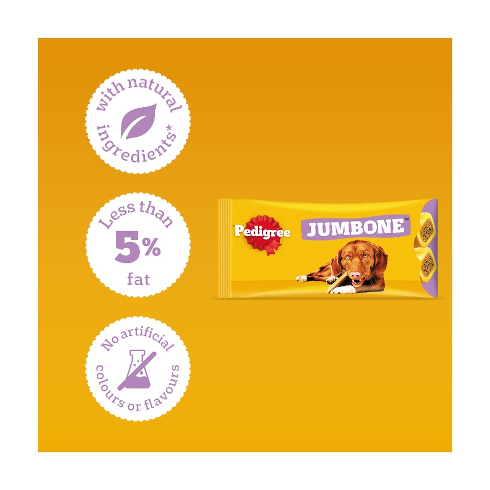 image 1 of Pedigree Jumbone Medium Dog Treats Beef & Poultry 2 Chews 180g