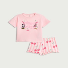 Disney Minnie and Daisy 2-Piece Pure Cotton Top and Shorts Set in Pink