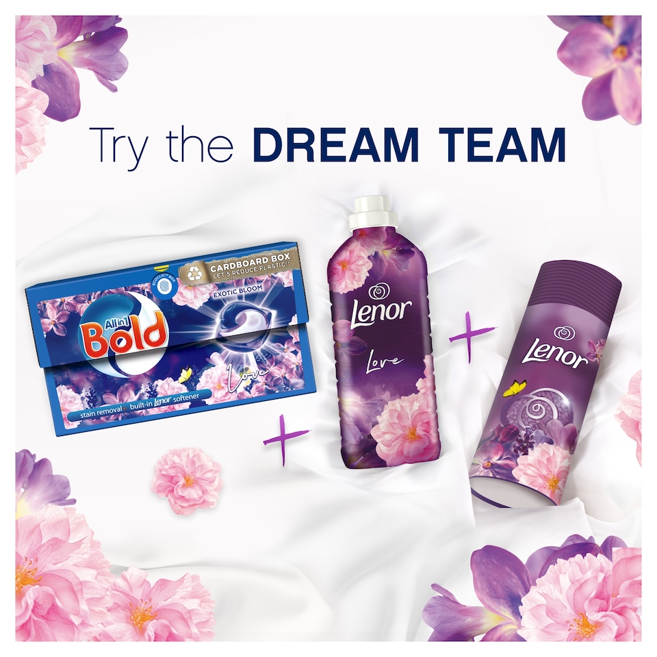 image 1 of Lenor Exotic Bloom And Midnight Lily 26 Wshs 858Ml