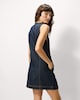 image 4 of F&F Pure Cotton Button Up Denim Mini Dress in Navy