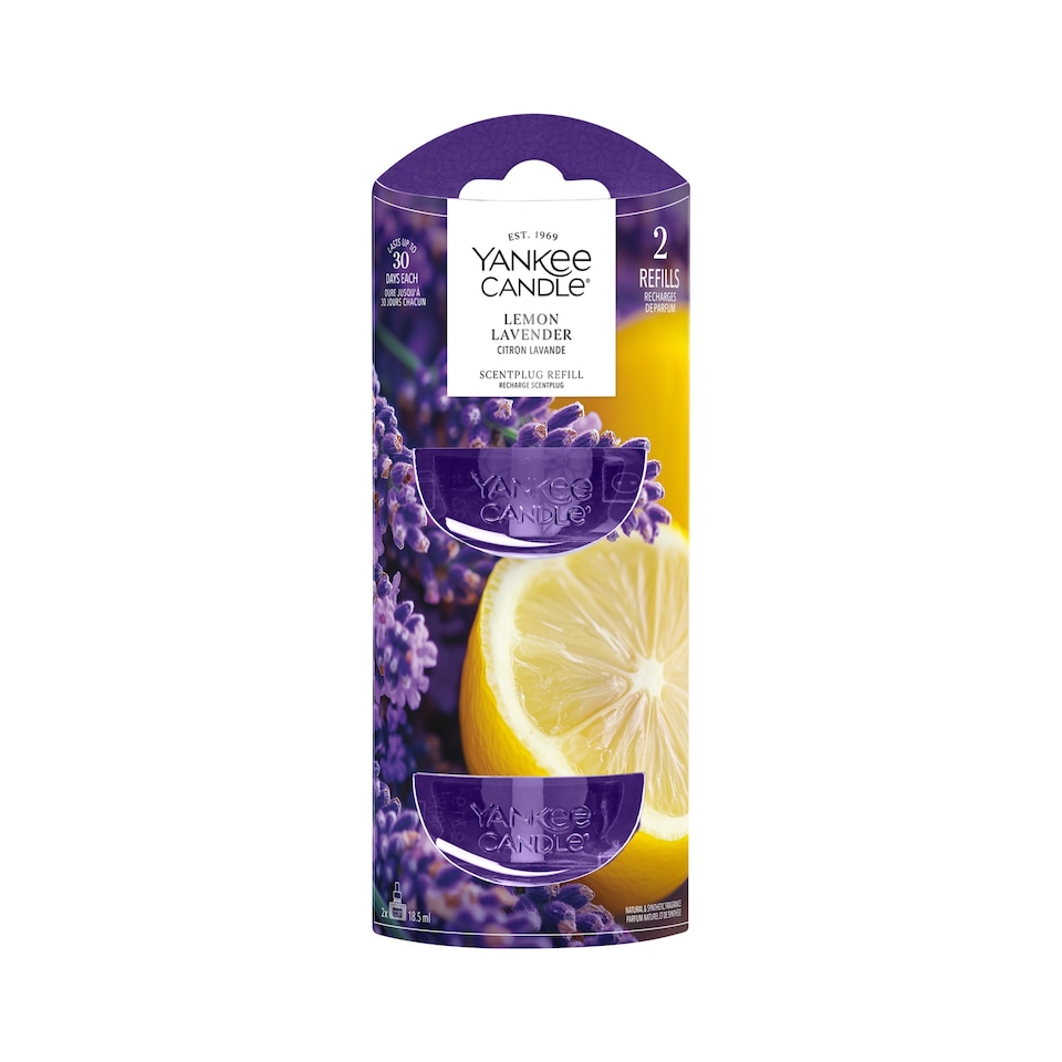 image 1 of Yankee Candle Lemon Lavender Scent Plug Refill 2 x 18.5ml