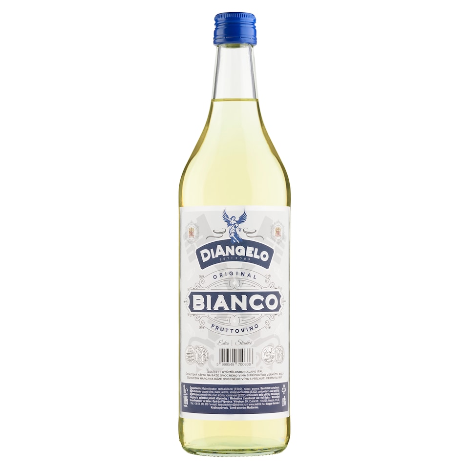 obrázok 1 z Di Angelo Bianco ochutený nápoj na báze ovocného vína s príchuťou vermútu biely 1 l