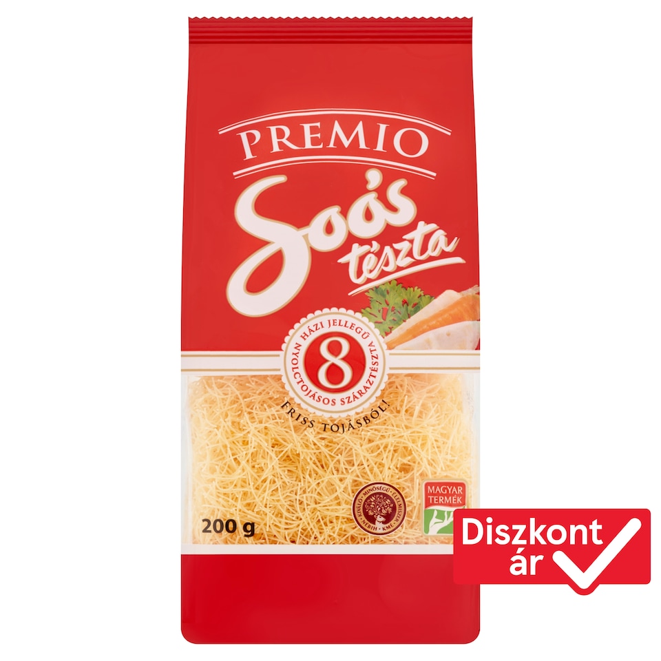 Soós Premio Vermicelli Pasta with 8 Eggs 200 g